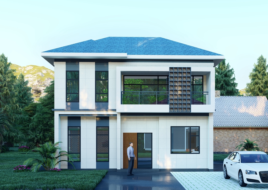 睿婕輕鋼別墅（現(xiàn)代風HL-01）