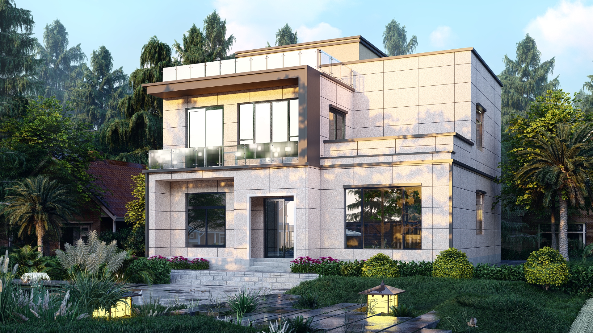 現(xiàn)代風(fēng)格輕鋼別墅戶型