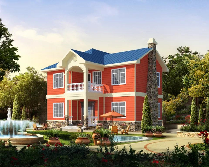 2層200平米輕鋼別墅效果圖