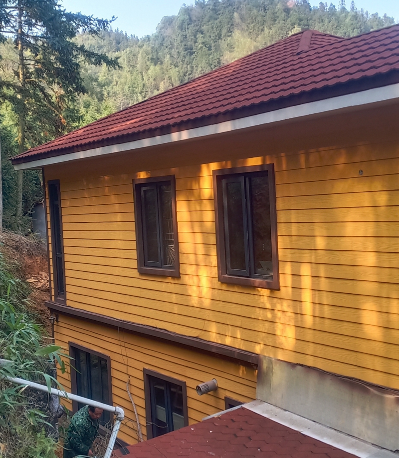 輕鋼別墅的外墻是否可以涂刷顏色？