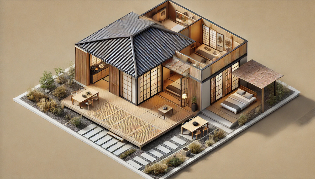 一層日式輕鋼別墅戶型設計圖（圖二）