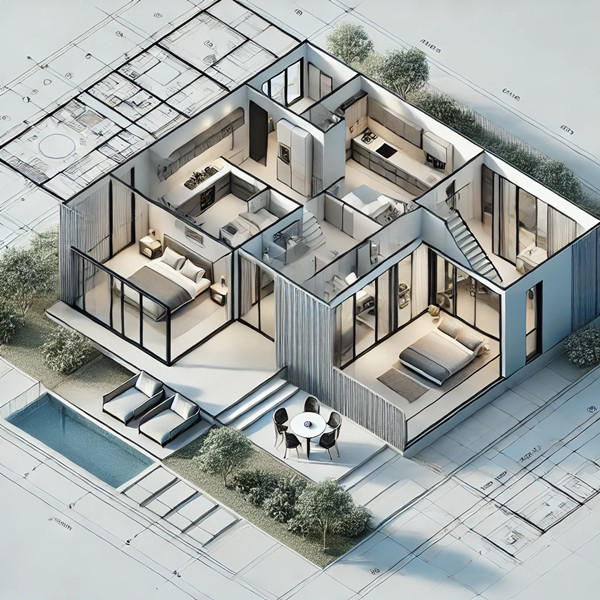 120平米現(xiàn)代輕鋼別墅戶型設(shè)計(jì)圖，讓你的室內(nèi)布局更合理