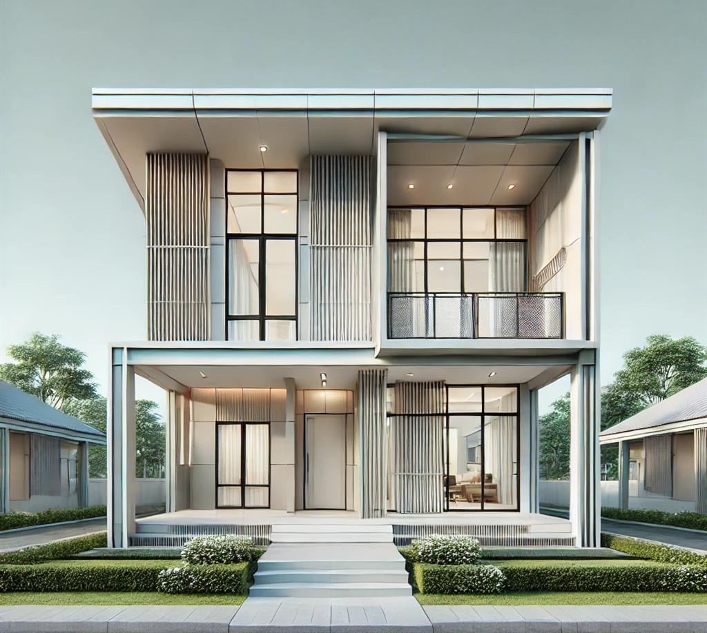  150平米現(xiàn)代輕鋼別墅戶型設(shè)計(jì)圖，舒適與美感的完美結(jié)合