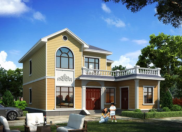 二層220平方輕鋼別墅戶型圖