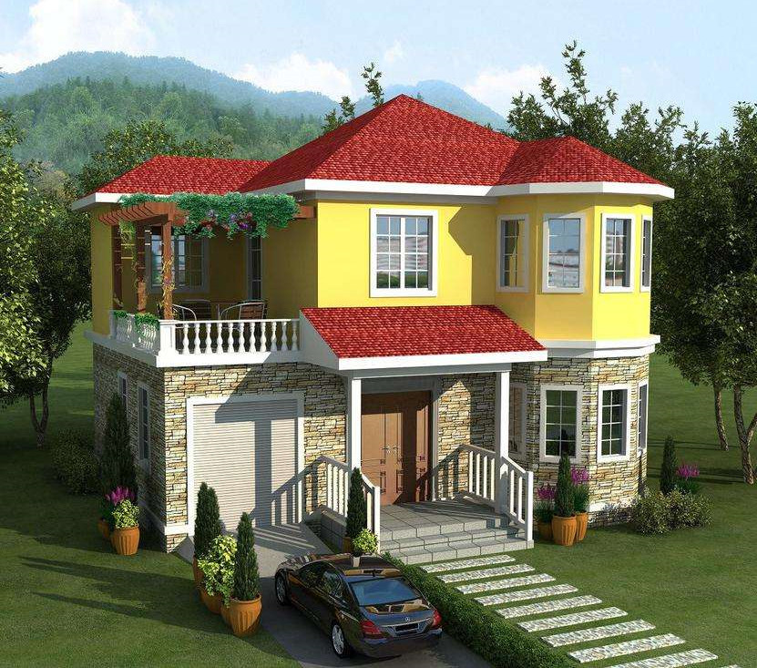 二層190平米輕鋼別墅戶型圖