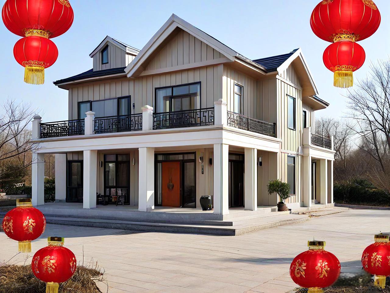 睿婕輕鋼別墅迎接除夕